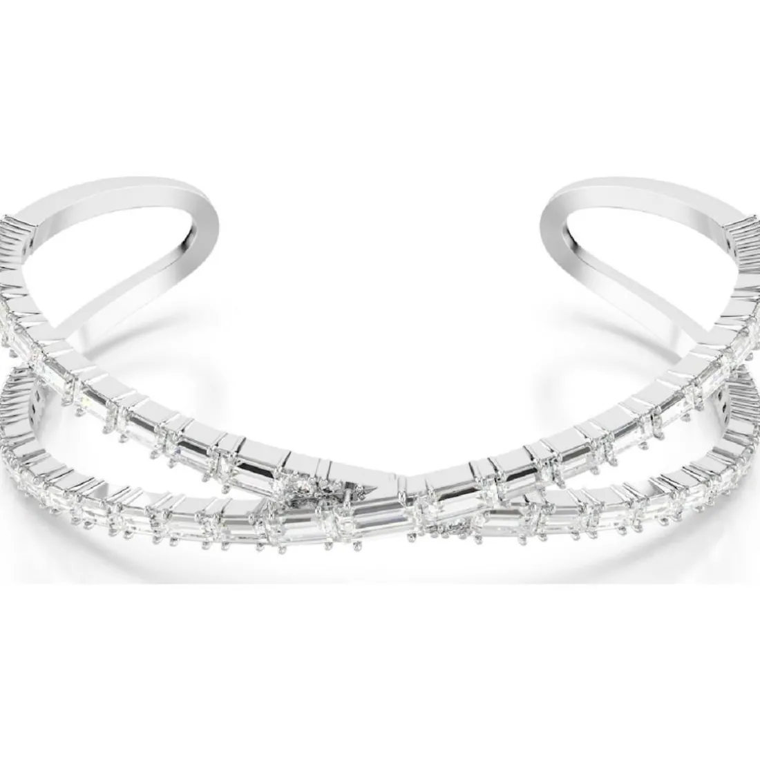 Bracelet Femme Swarovski Hyperbola Cuff - 567762 blanc,argent