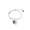 Bracelet Femme Swarovski Swan - 5705720 Métal Rhodié Noir