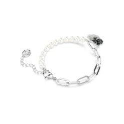 Bracelet Femme Swarovski Swan - 5705720 Métal Rhodié Noir