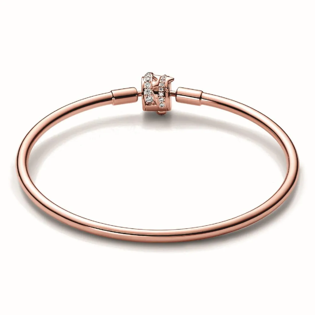 Bracelet fermoir étoile filante et zircons cubiques transparents