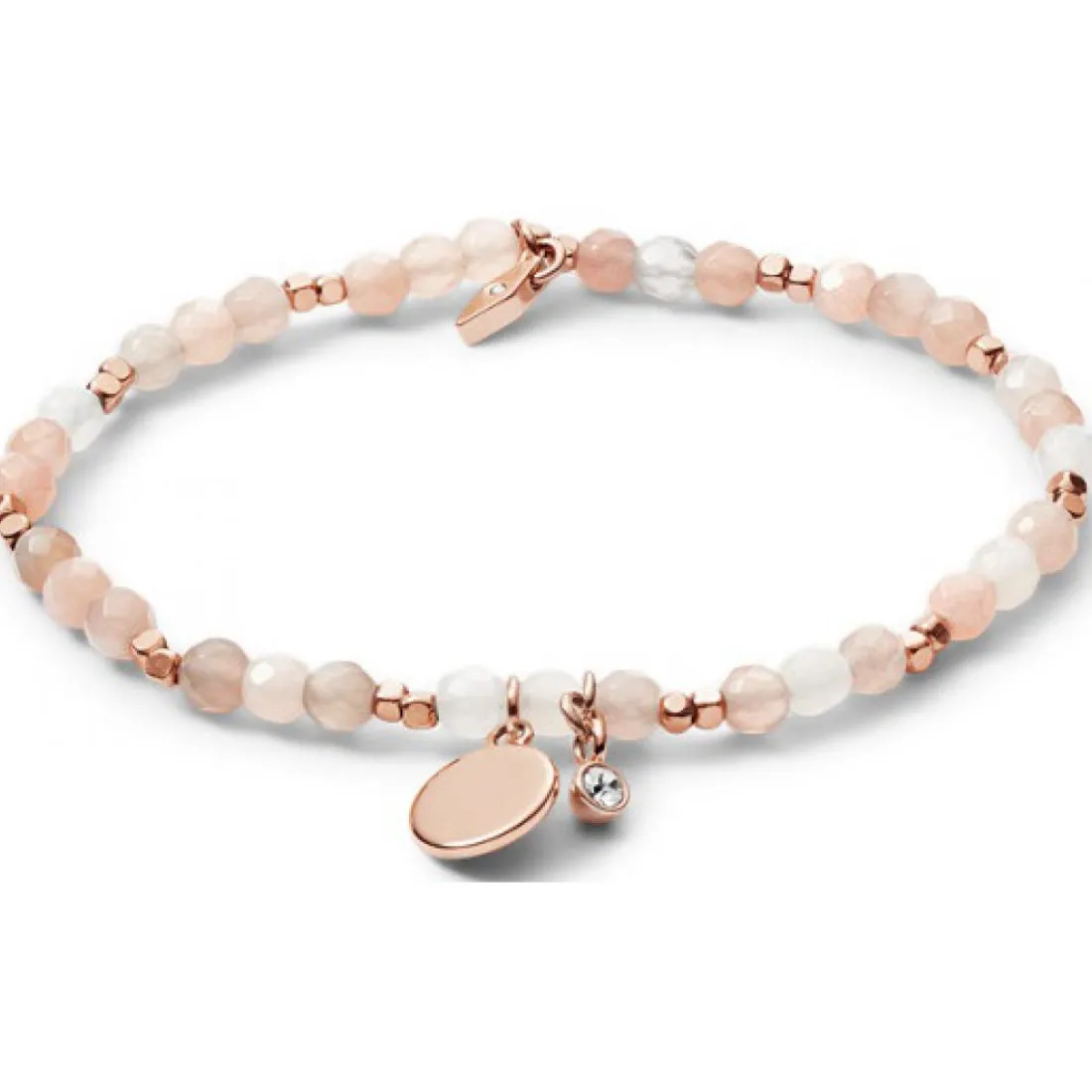 Bracelet Fossil Bijoux JA6945791 - VINTAGE MOTIFS HOWLITE BLANC 19 cm Femme