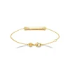 Bracelet gourmette femme plaque à graver plaqué or Maison de la Bijouterie UYY0Y5ZV