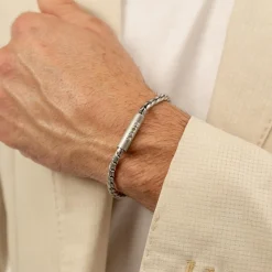 Bracelet Homme Boss Bijoux Doran - 1580695 Acier Argent