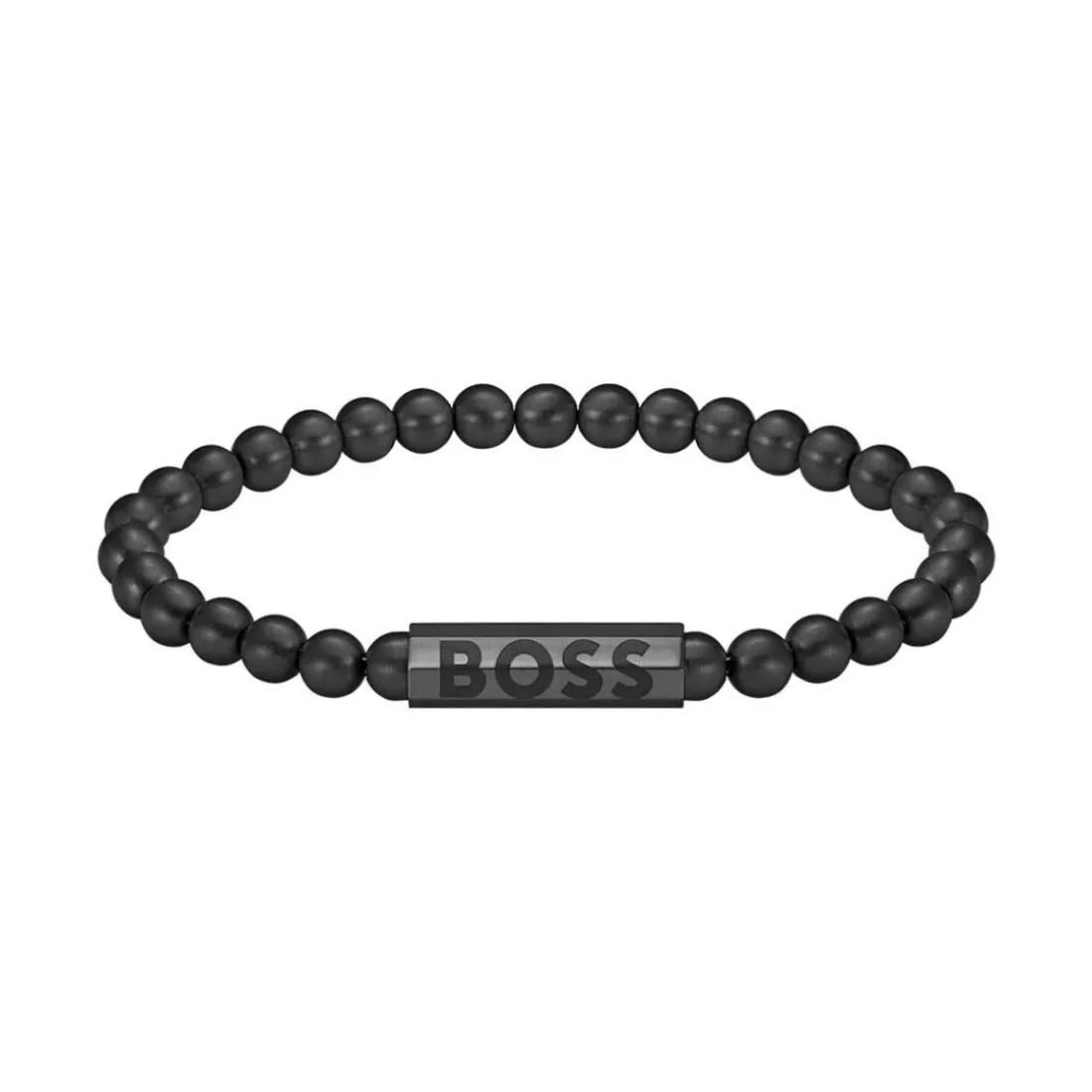 Bracelet Homme Boss Bijoux Sphere Metal - 1580659M Acier Noir