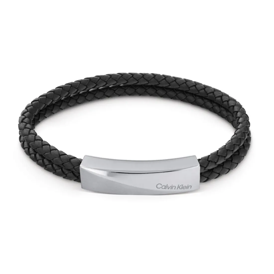 Bracelet Homme Calvin Klein Bijoux - 35000097 Cuir, Acier Noir