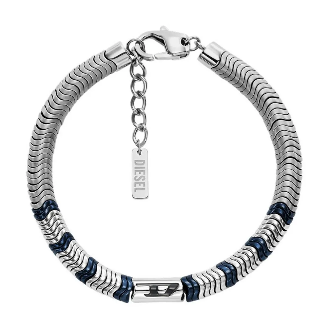 Bracelet Homme Diesel Bijoux Acier Classique - DX1572931 Hématite