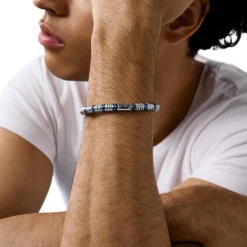 Bracelet Homme Diesel Bijoux Acier Classique - DX1572931 Hématite