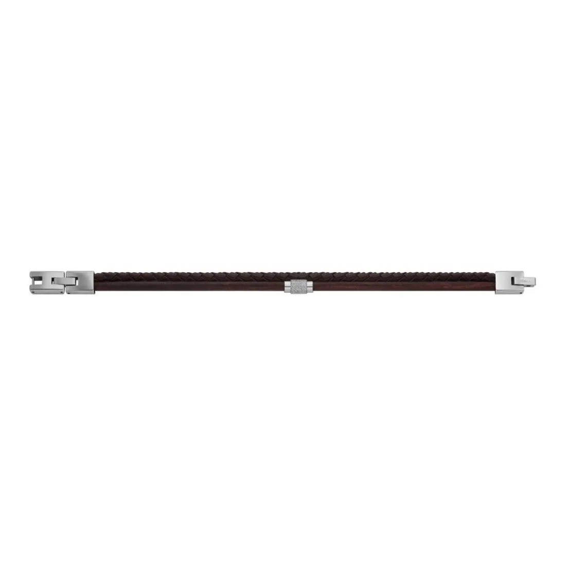 Bracelet Homme Fossil Bijoux - JF04702040 - Cuir,Acier Marron