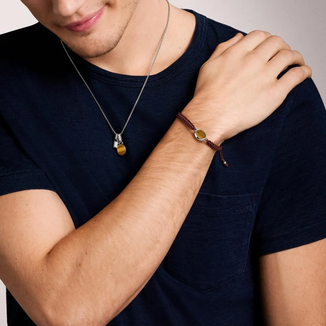 Bracelet Homme Fossil Bijoux Acier Classique Jewelry - JF04853040 Nylon