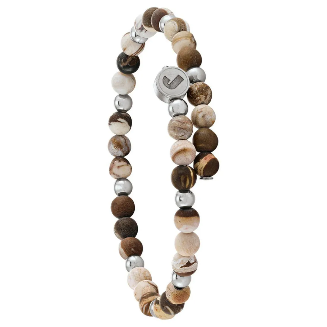 Bracelet Homme Jourdan JH150024B - ABYSSES - Perle marron