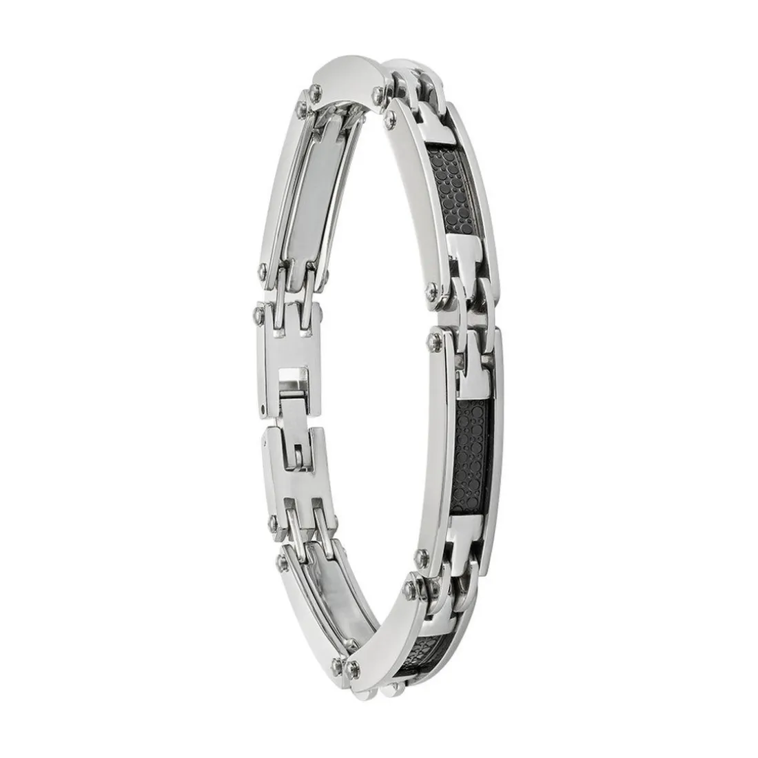 Bracelet Homme Jourdan JH110008B - TULUM - Acier argent