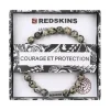 Bracelet Homme Redskins Bijoux Jaspe Dalmatien - 285705 Pierre Gris
