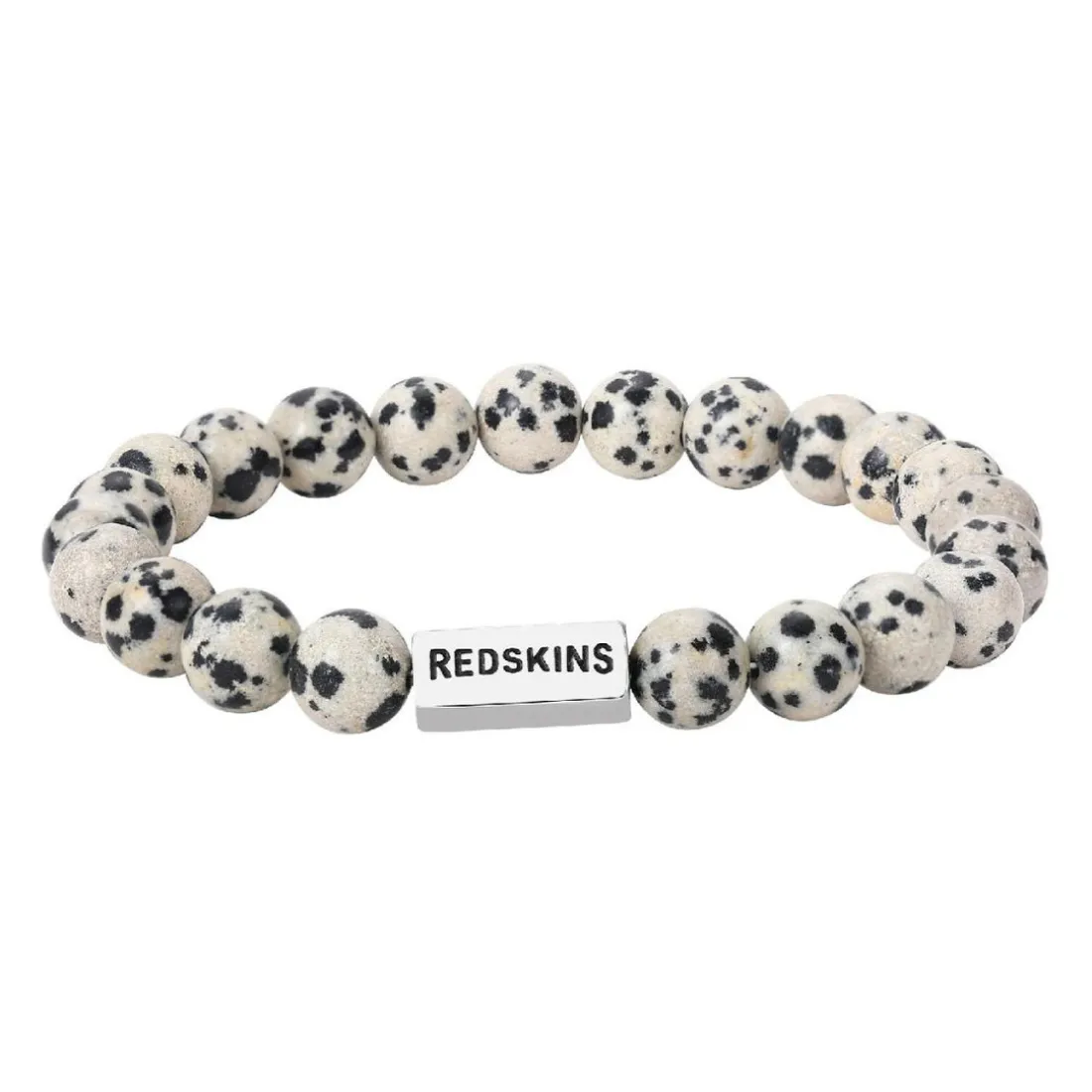 Bracelet Homme Redskins Bijoux Jaspe Dalmatien - 285705 Pierre Gris