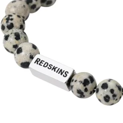 Bracelet Homme Redskins Bijoux Jaspe Dalmatien - 285705 Pierre Gris