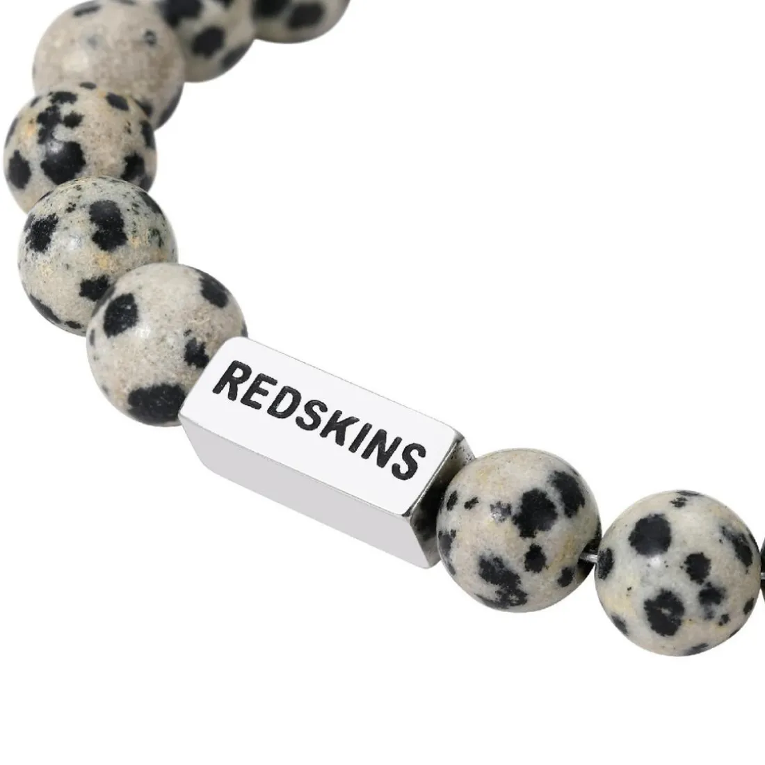 Bracelet Homme Redskins Bijoux Jaspe Dalmatien - 285705 Pierre Gris