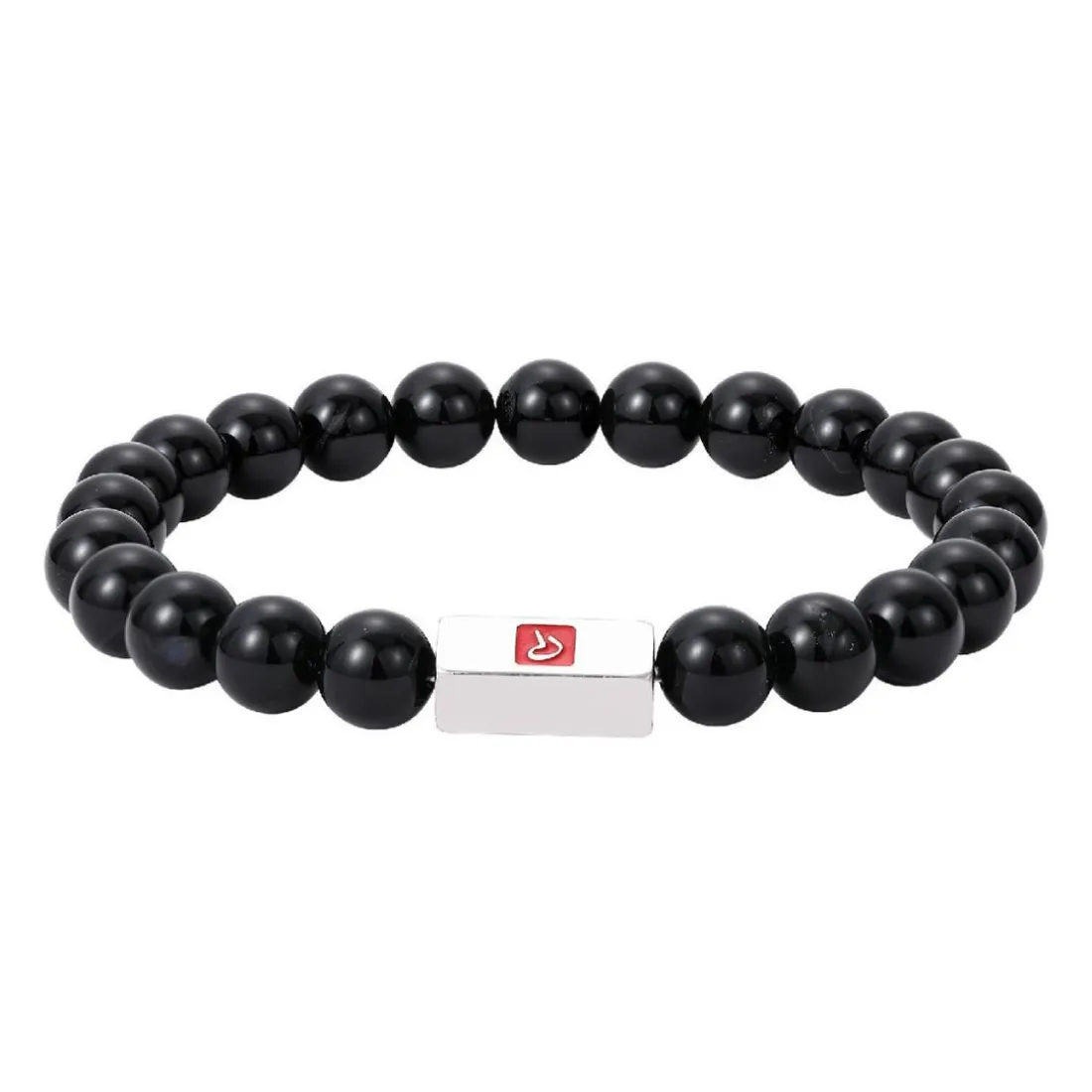 Bracelet Homme Redskins Bijoux Onyx Noir - 285702 Pierre Noir