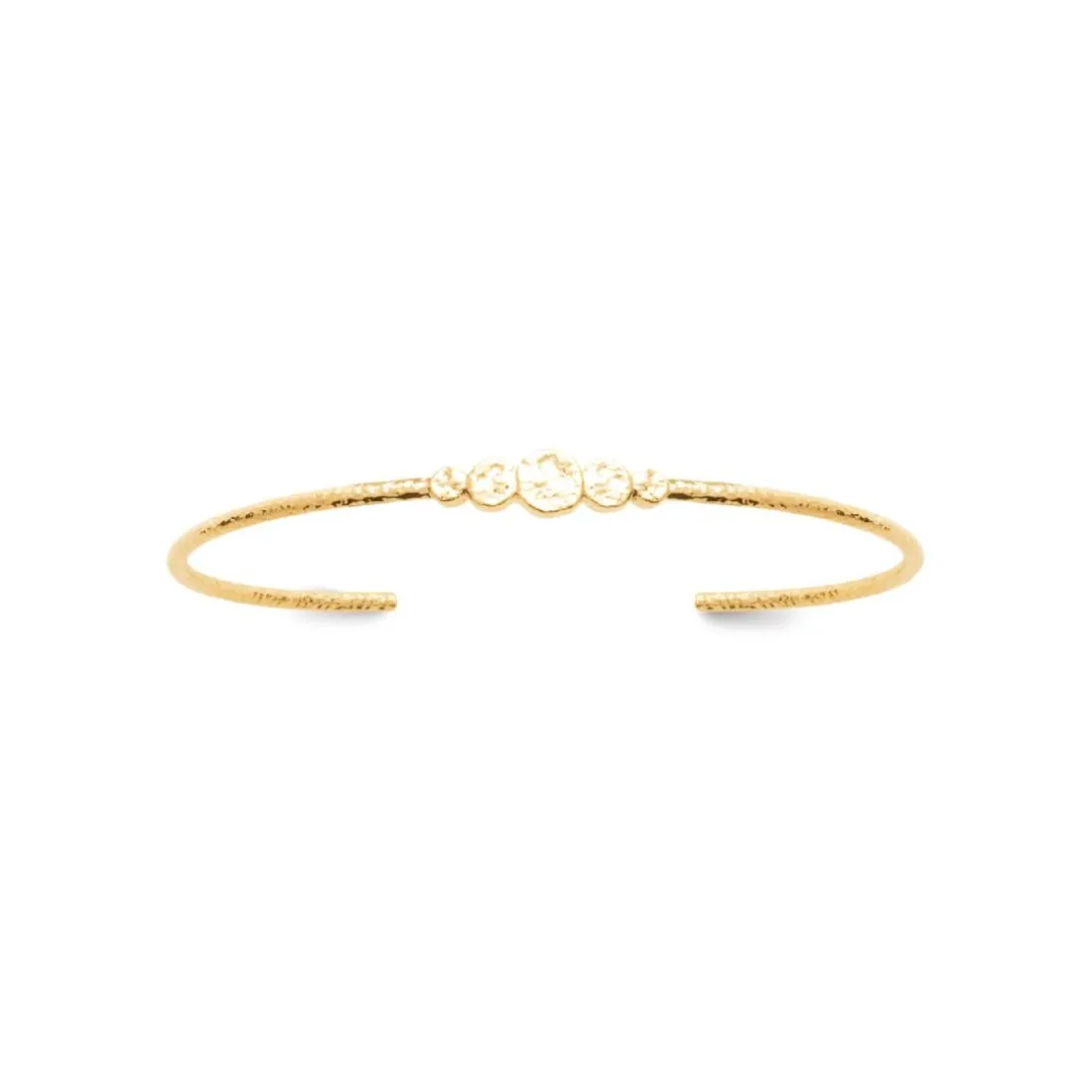 Bracelet Jonc femme effet martelé plaqué or Maison de la Bijouterie UYY0WU5V