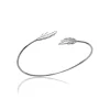 Bracelet Jonc femme fantaisie plume Argent Maison de la Bijouterie WYZ40Y56