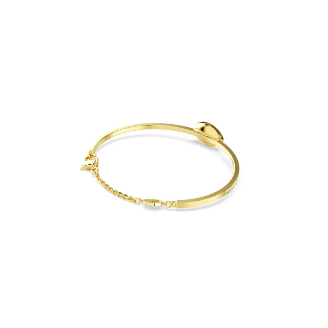 Bracelet-jonc Symbolica, Œil porte-bonheur, Bleu, Placage de ton or