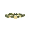 Bracelet Les Interchangeables A58782 - Perle Forme Carre Kaki Femme