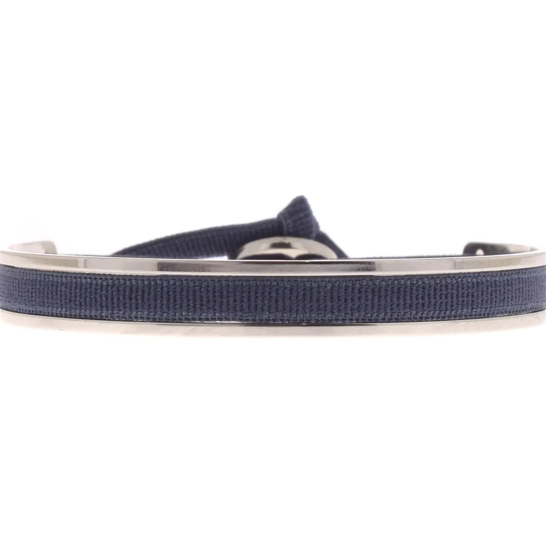 Bracelet Les Interchangeables A43208 - Jonc ruban 4mm Bleu Jean Femme