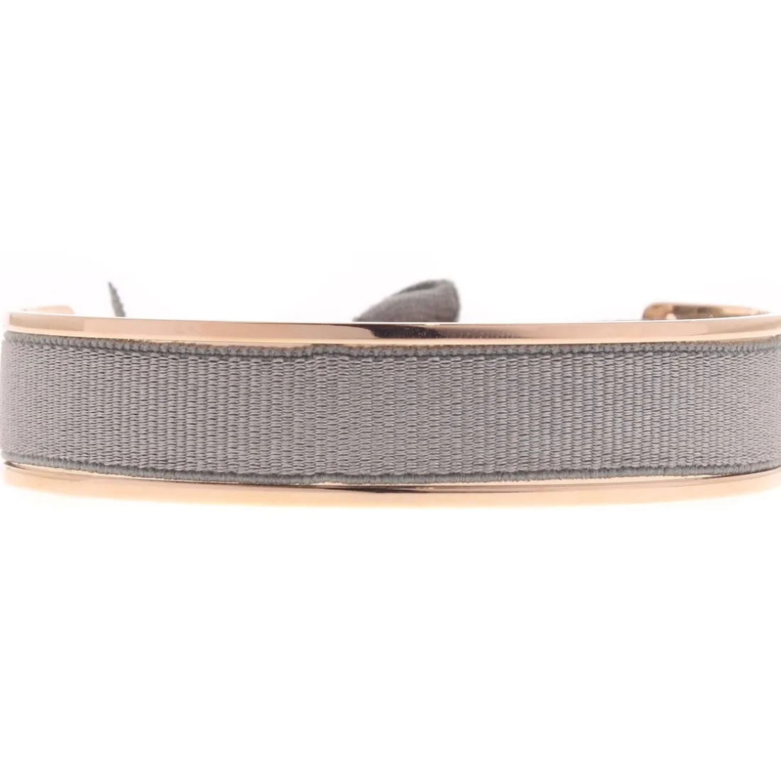 Bracelet Les Interchangeables A42826 - Jonc Ruban Interchangeables 9mm Marron Glace Clair Femme