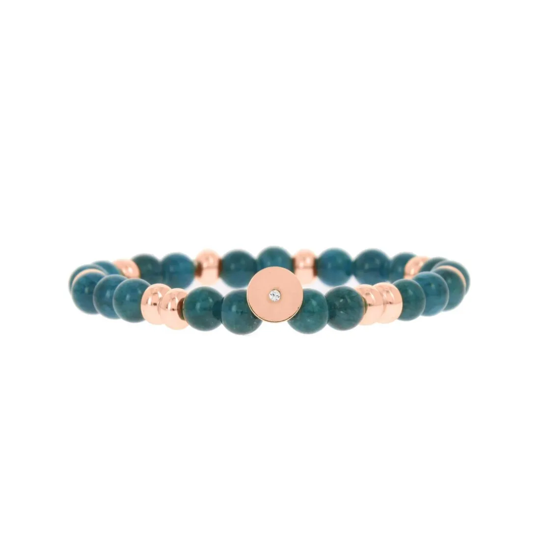 Bracelet Les Interchangeables A58824 - Perle Forme Ronde Bleu Gris Femme