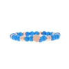 Bracelet Les Interchangeables A58817 - Perle Forme Fleur Bleu Femme