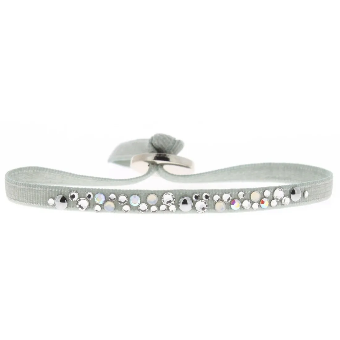Bracelet Les Interchangeables A36960 - Bracelet Tissu Acier Bleu Femme