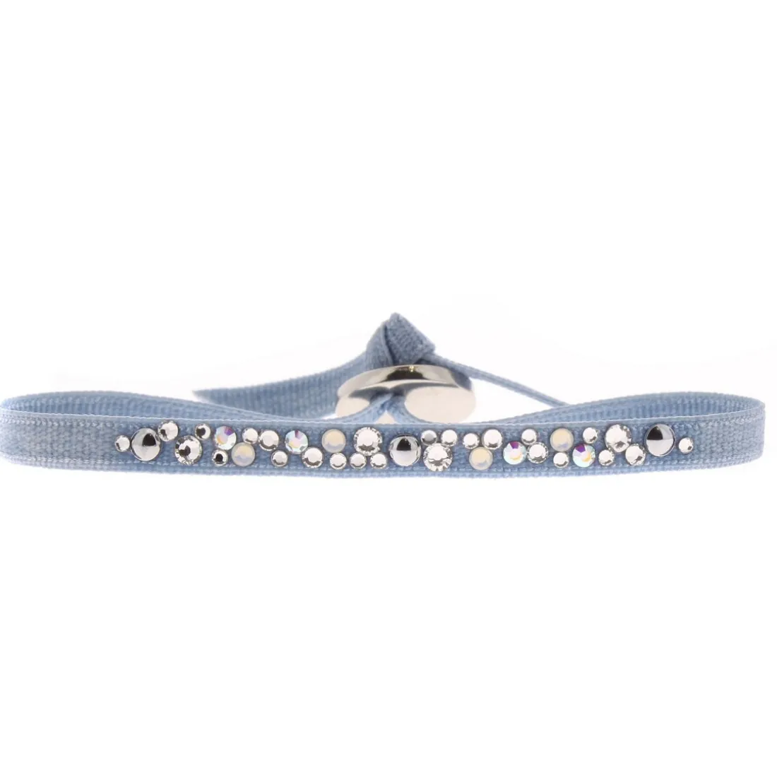 Bracelet Les Interchangeables A41175 - Bracelet Tissu Acier Turquoise Femme