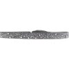 Bracelet Les Interchangeables A38544 - Bracelet Tissu Gris Cristaux de haute qualité Femme