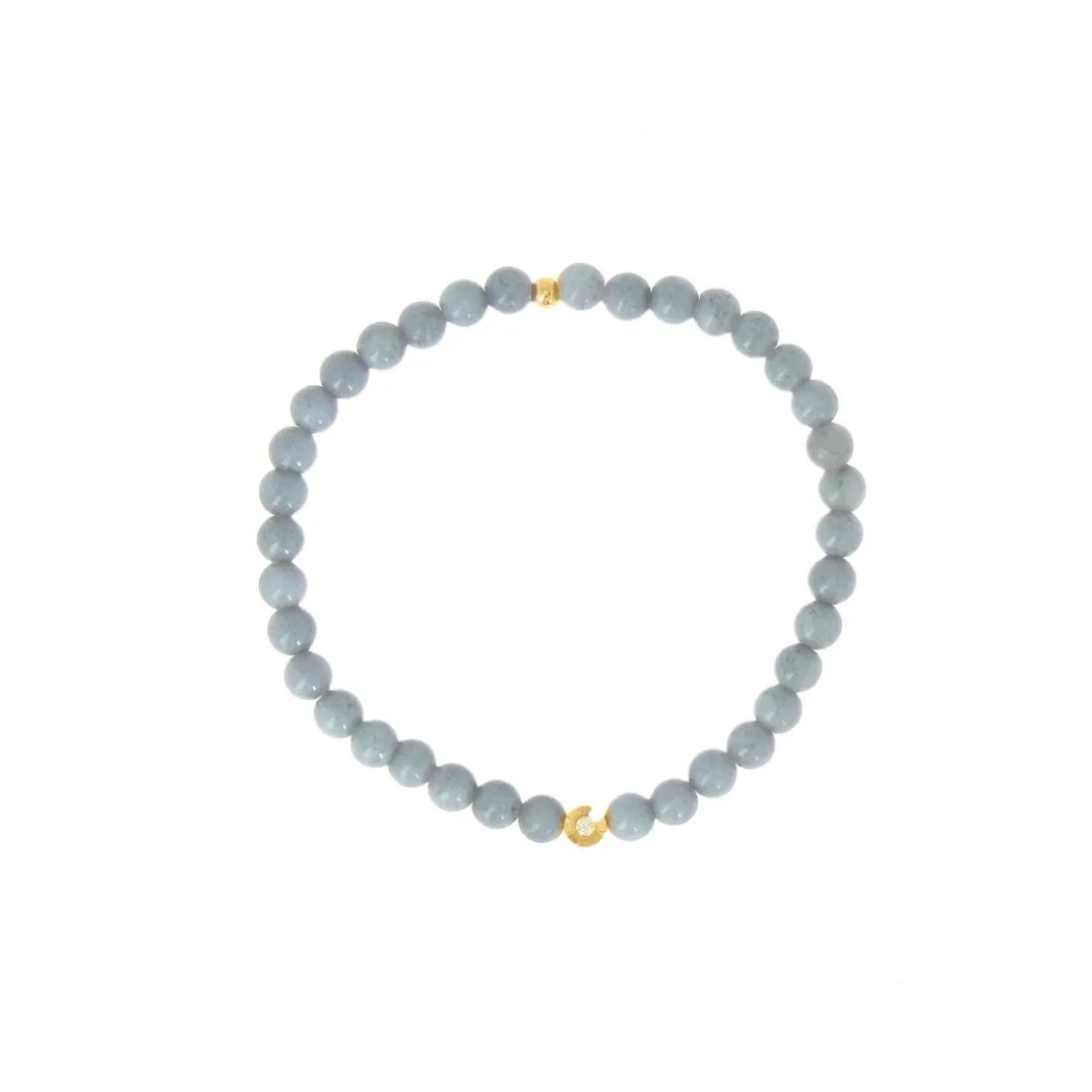 Bracelet Les Interchangeables A59797 - Perle Sertie Fleur Femme