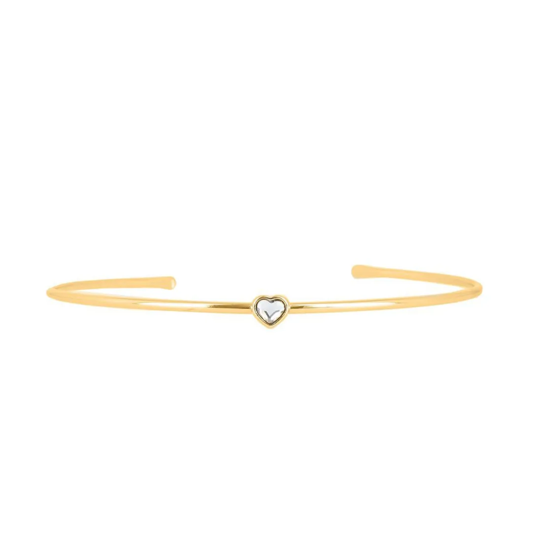 Bracelet Les Interchangeables A59183 - Jonc Coeur Doré Femme