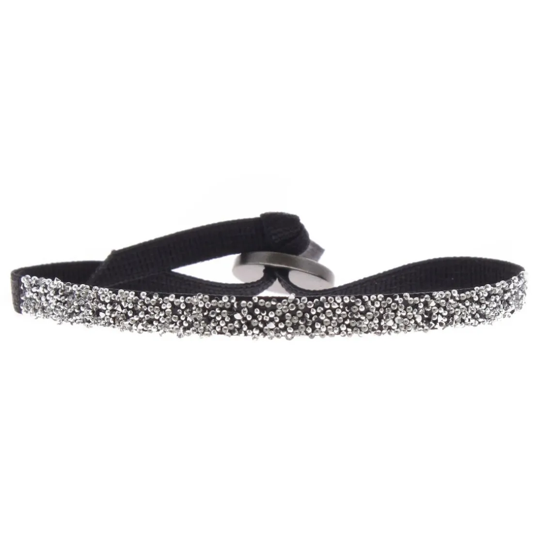 Bracelet Les Interchangeables 048904 - FABRIC Noir Cristal Femme