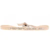 Bracelet Les Interchangeables A39350 - Bracelet Tissu Beige Cristaux de haute qualité Femme