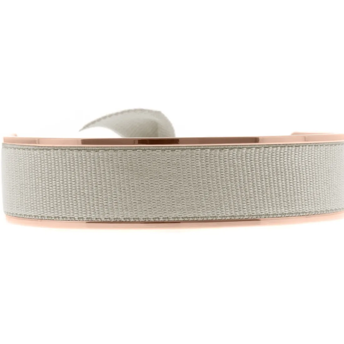 Bracelet Les Interchangeables A47521 - Jonc Ruban Interchangeables 12mm Beige Femme