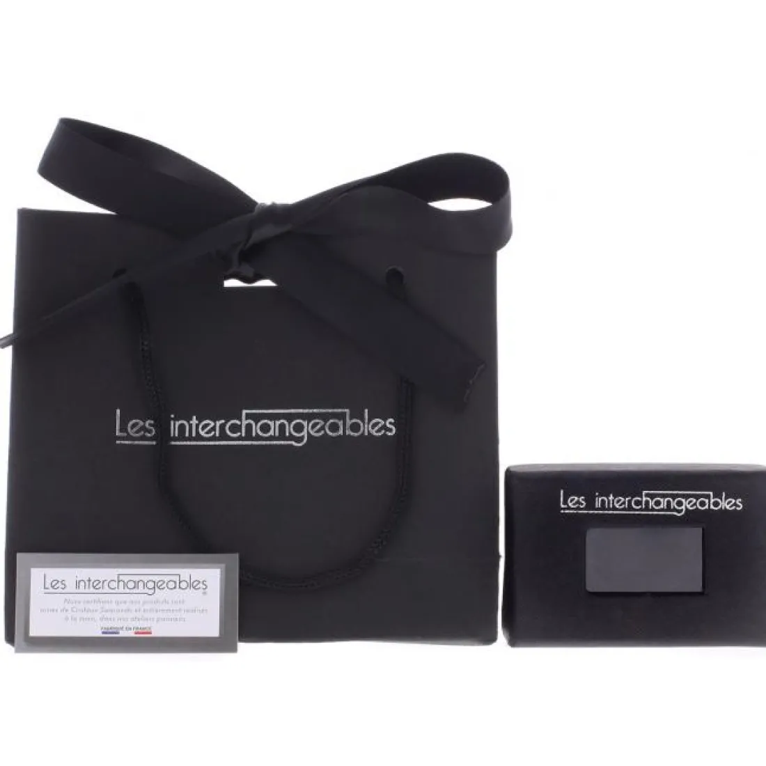Bracelet Les Interchangeables A46654 - Ruban 9mm Marron Glace Clair Femme