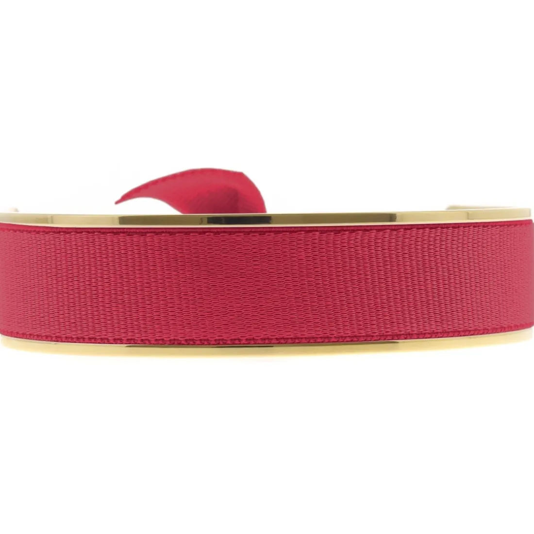 Bracelet Les Interchangeables A47534 - Jonc Ruban Interchangeables 12mm Framboise Femme