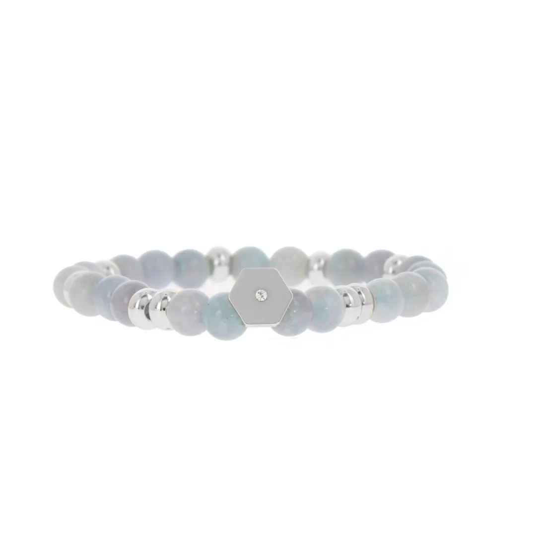 Bracelet Les Interchangeables A58804 - Perle Forme Écrou Bleu Jean Femme