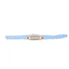 Bracelet Les Interchangeables A58635 - Mini Plaque 2 Rangs Perle Gomme Lilas Clair Femme