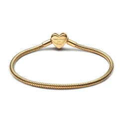 Bracelet Maille Serpent Fermoir Cœur de l'Infini Scintillant