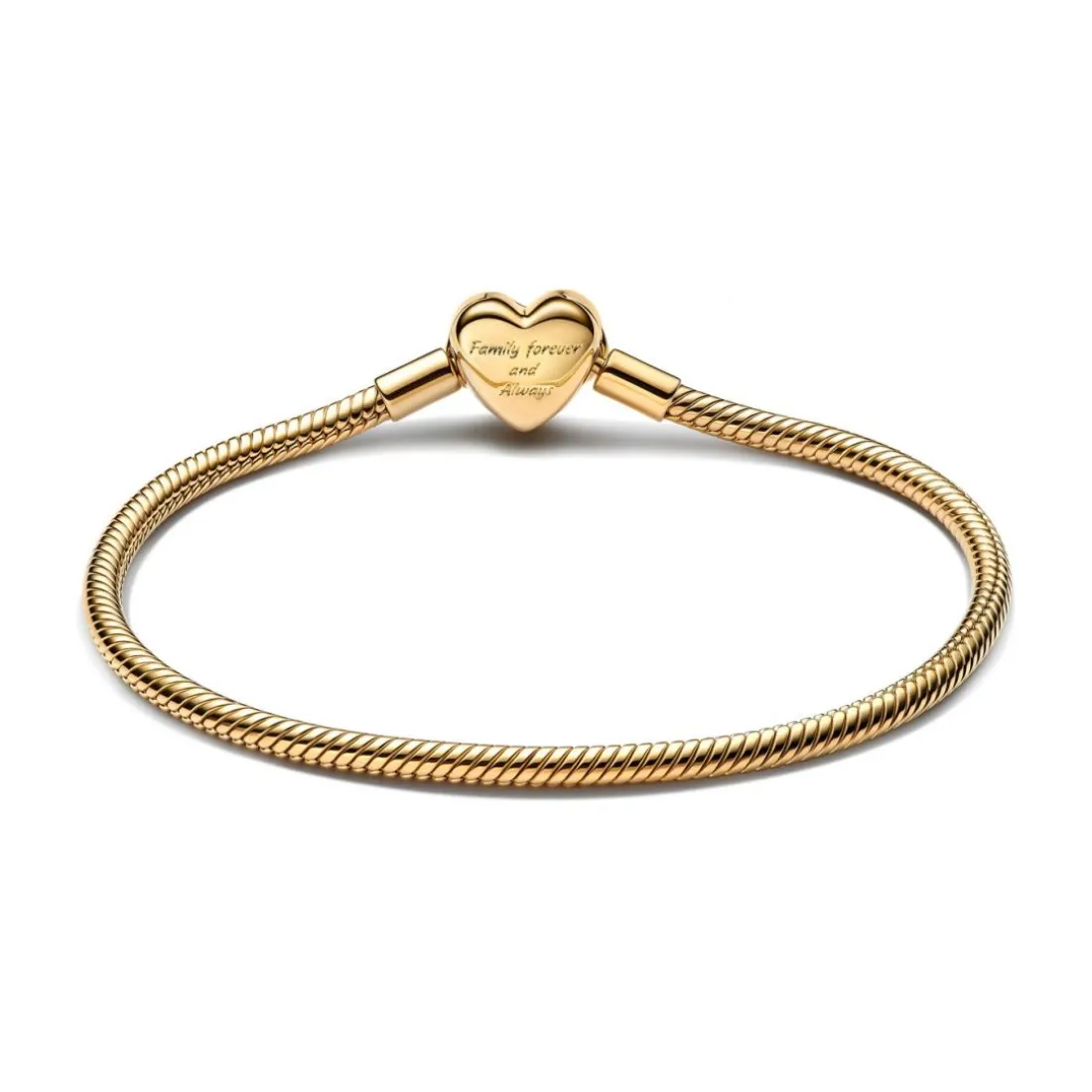 Bracelet Maille Serpent Fermoir Cœur de l'Infini Scintillant
