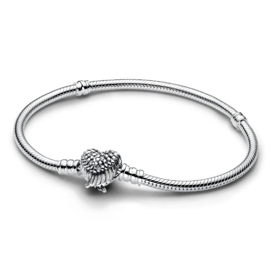 Bracelet Maille Serpent Fermoir Ailes Cœur en édition limitée