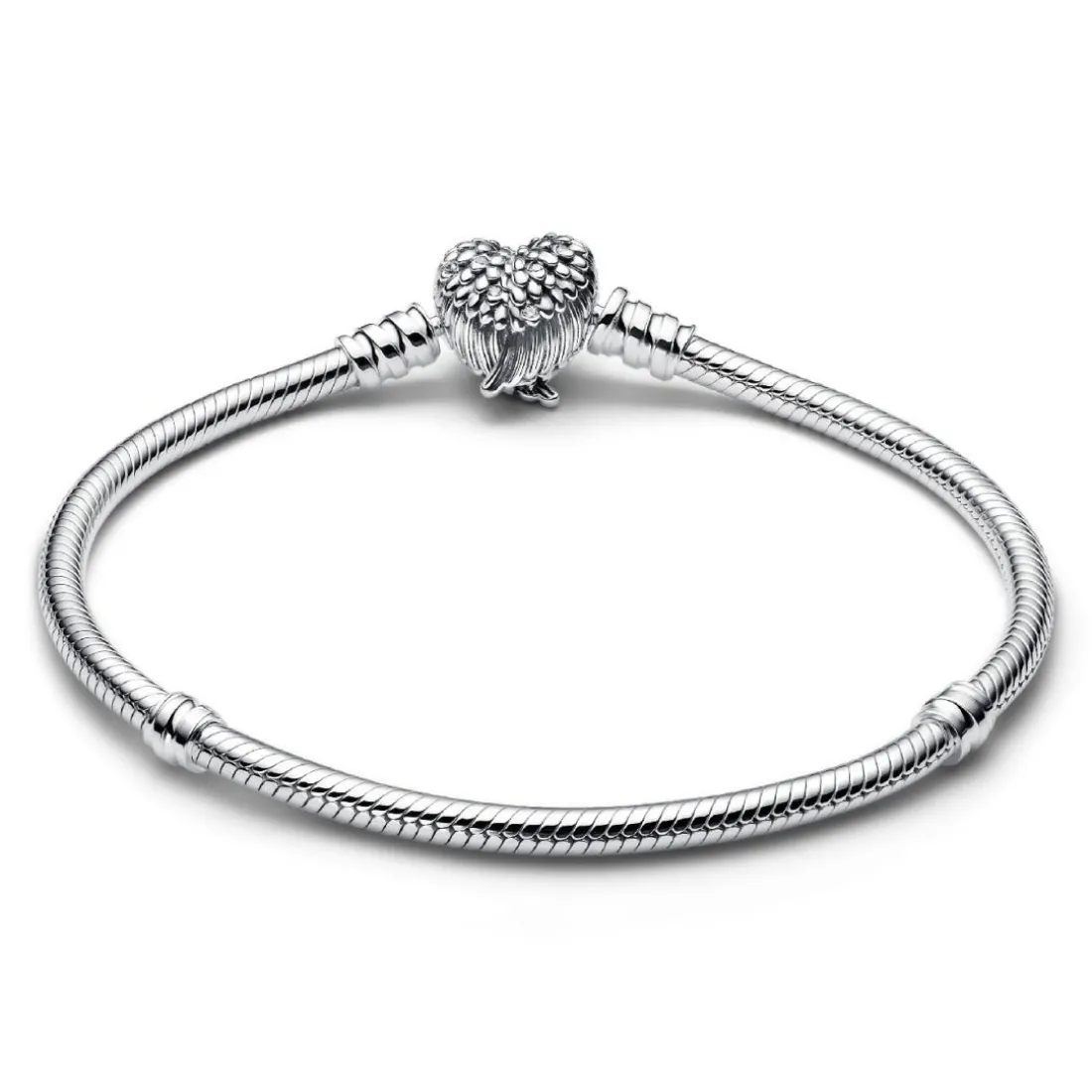 Bracelet Maille Serpent Fermoir Ailes Cœur en édition limitée