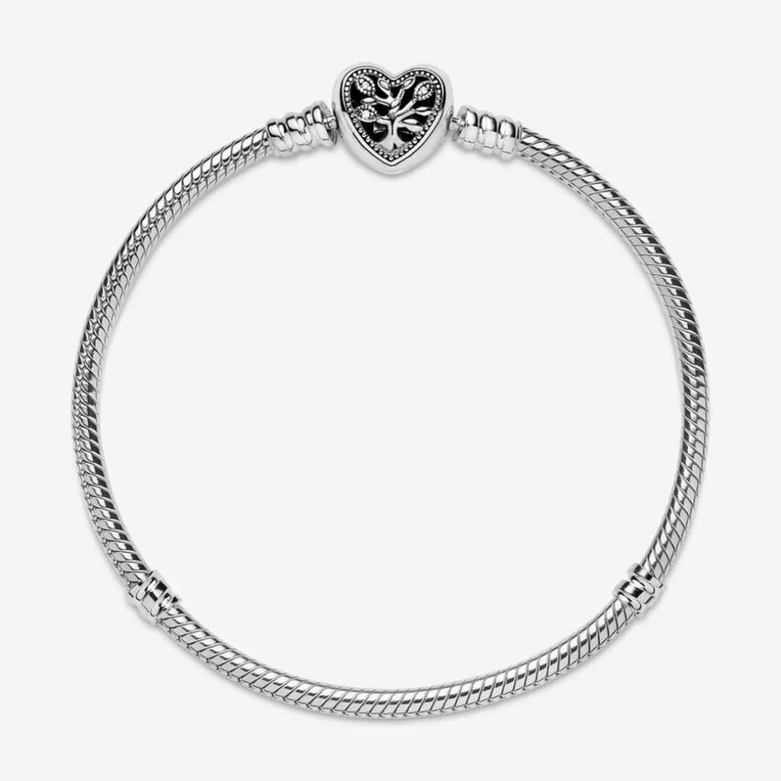 Bracelet Maille Serpent Fermoir Cœur Arbre de Vie Fête des mères