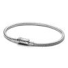 Bracelet Maille Serpent Fermoir Magnétique Coulissant Pandora Moments