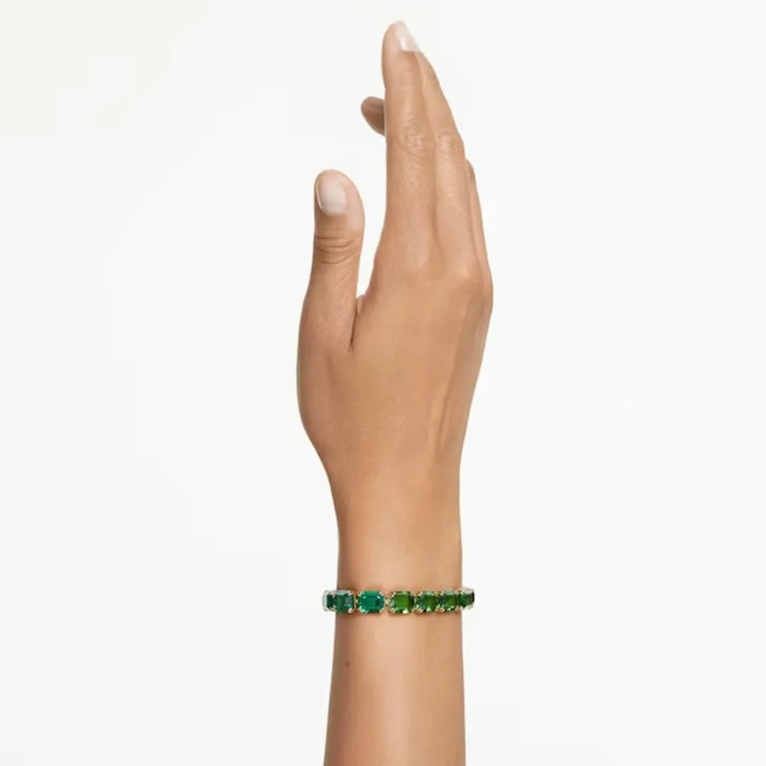 Bracelet Millenia Taille octogonale Dégradé de couleur Vert Placage de ton or