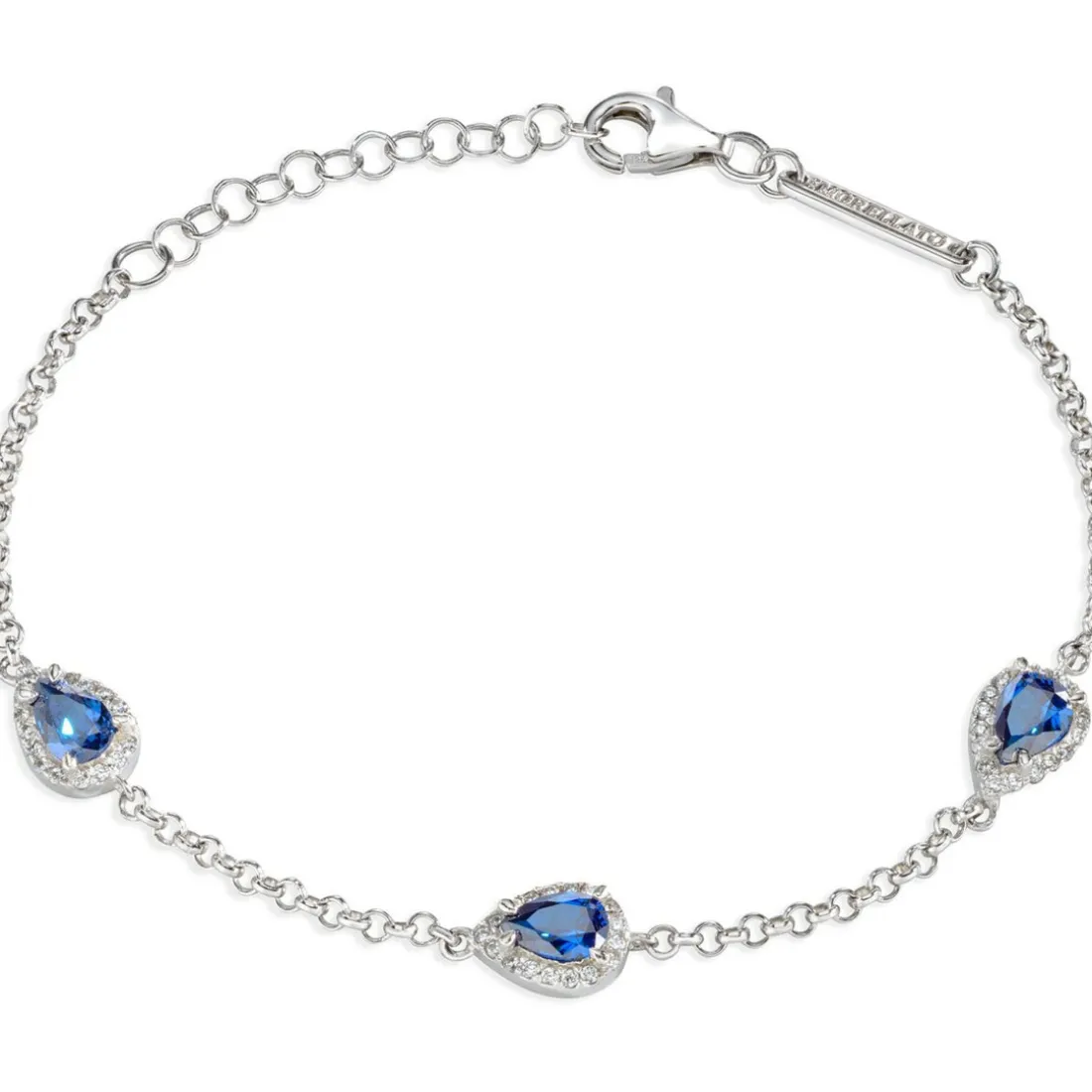 Bracelet Morellato SAIW11 - Bracelet Argent Cristaux Bleu Femme
