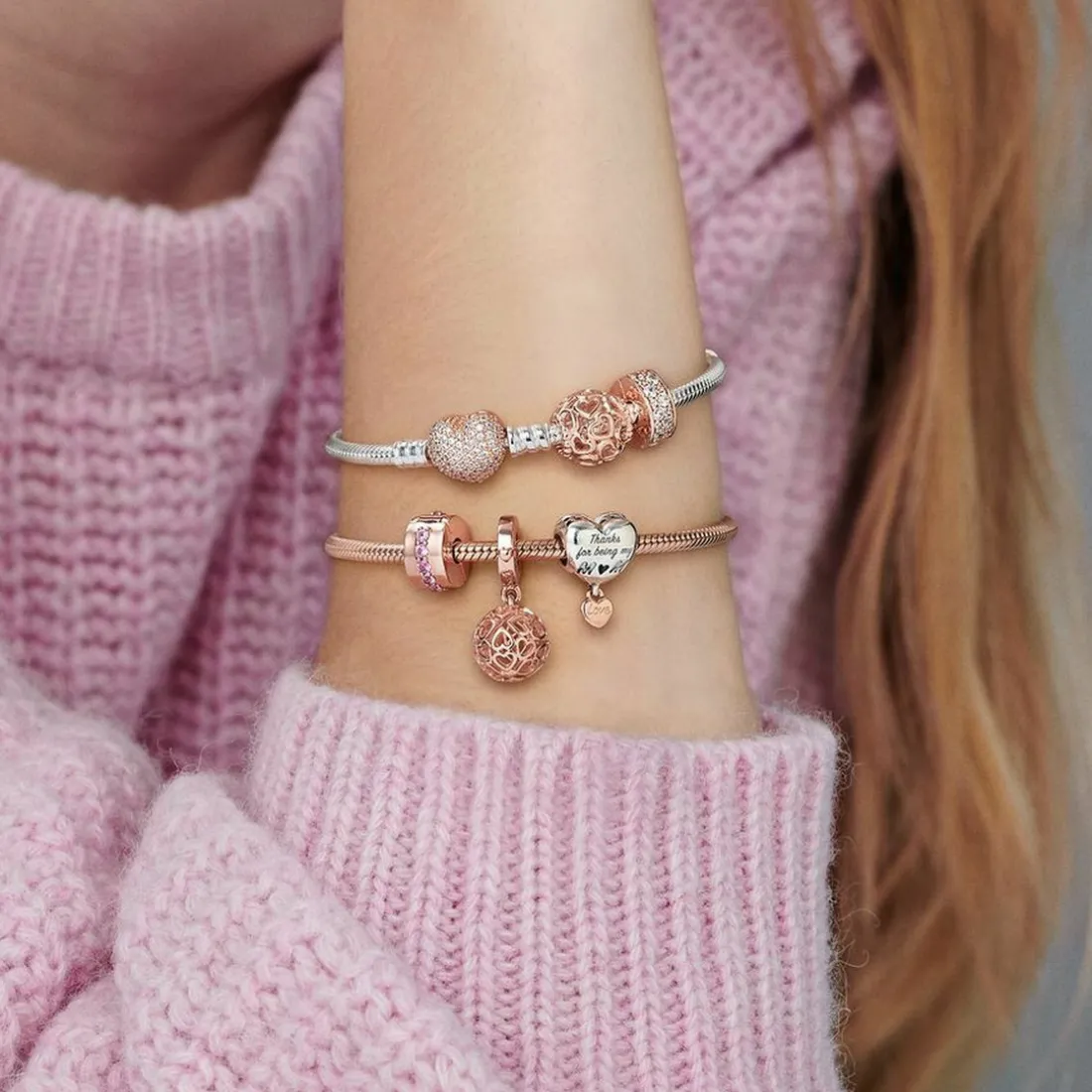 Bracelet Pandora 580728 - Bracelet Moments Rose Femme