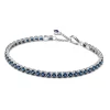 Bracelet Rivière Bleu Scintillant